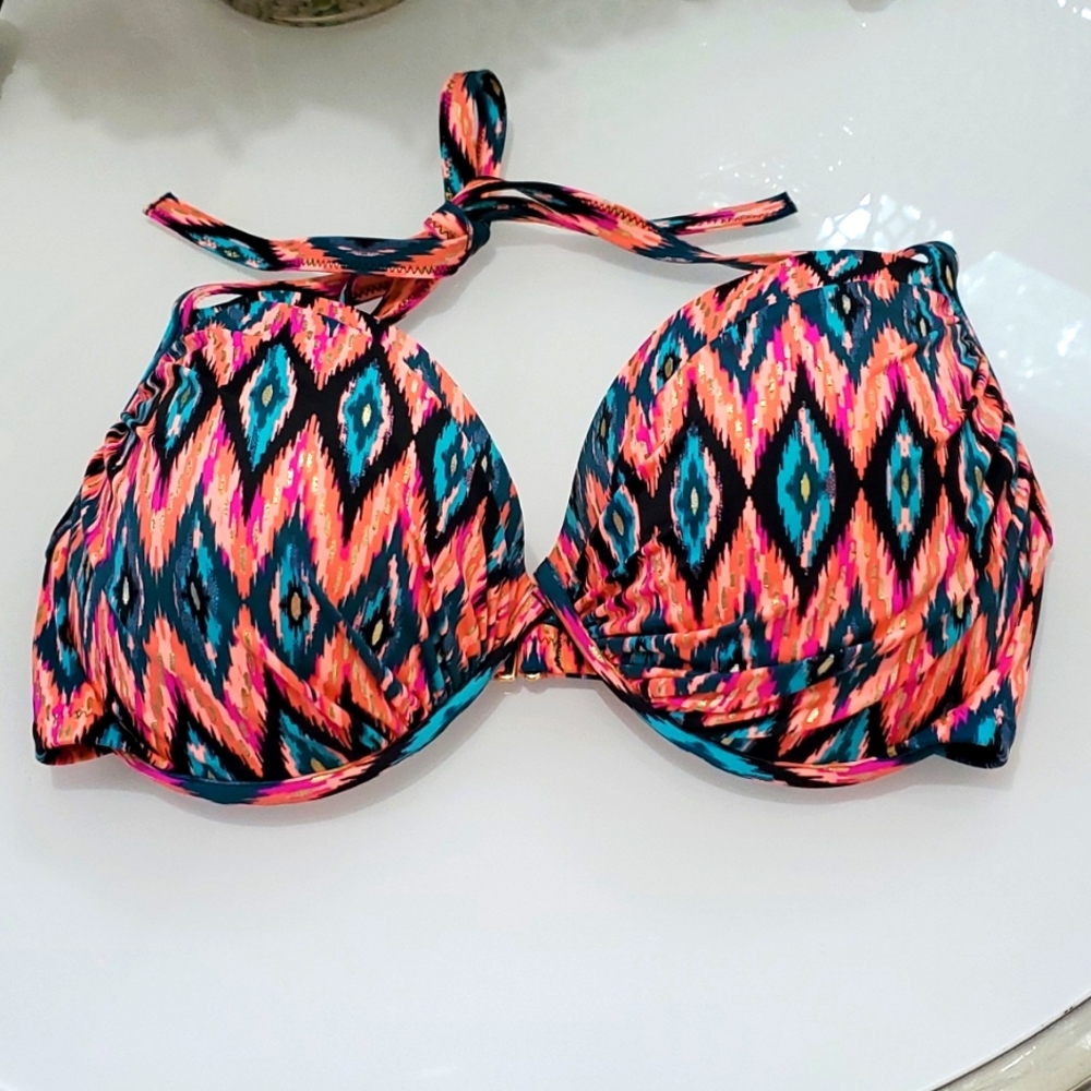 Shade & Shore women Halter Bikini Tops 👙Sz.34DD